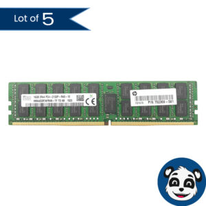 Lot of 5 SK Hynix 16GB 2Rx2 PC4-2133P-RA0-10 Server Memory – “A”