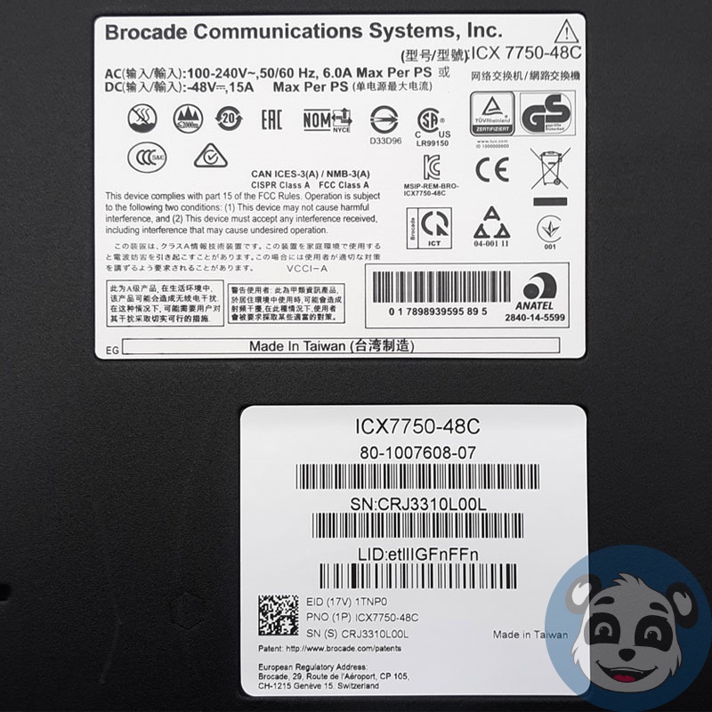 BROCADE ICX 7750-48C Managed Switch, 48x GB, 6x QSFP+ Ports - "A" - Image 7