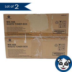 Lot of 2 KONICA MINOLTA A4NN-0Y2 Waste Toner Box WX-103 - "NEW"