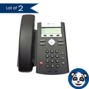 Lot of 2 POLYCOM SoundPoint IP331 SIP VoIP Business Phones, PoE – “NEW”