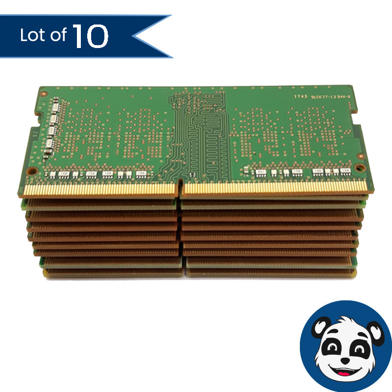 Lot of 10 4GB DDR4 (PC4) Assorted-Mixed Brands and Speeds Laptop RAM