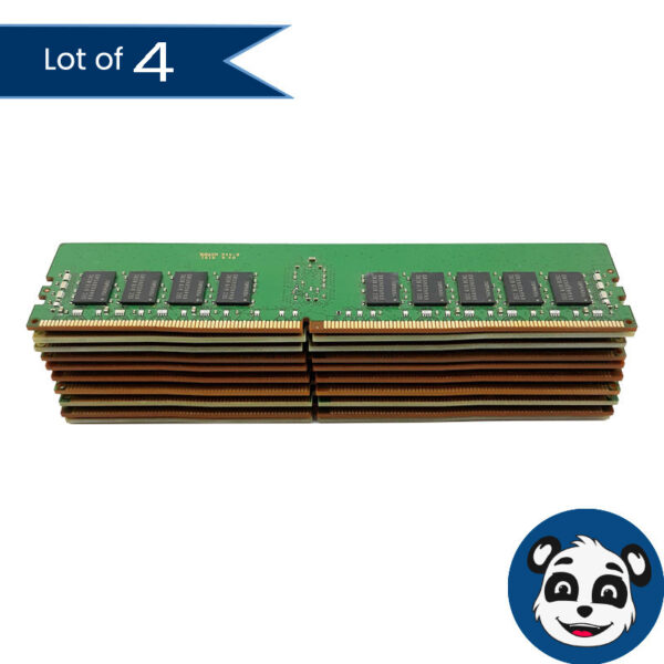 Lot of 4 16GB DDR4 (PC4) Assorted-Mixed Brands and Speeds Desktop RAM – “A”