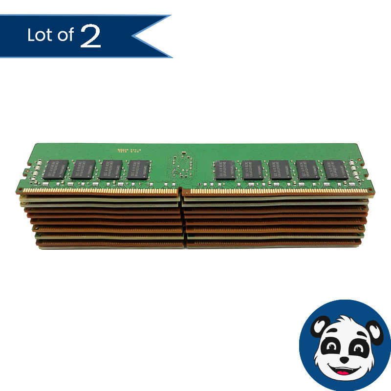 Lot of 2 – 16GB DDR4 (PC4) Assorted-Mixed Brands and Speeds Desktop RAM – “A”