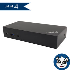 Lot of 4 LENOVO ThinkPad USB-C 40A9 (DK1633) Docking Stations, No PSU – “B”
