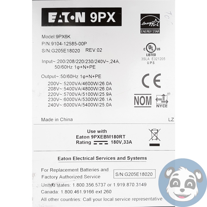 EATON 9PX6K Rack Mountable UPS, No Rack Kit, No Batteries - "B" - Image 5