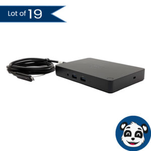 Lot of 19 DELL WD15 USB-C / K17A001 Docking Stations, No Power Supplies – “B”