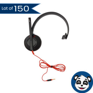 Lot of 150 PLANTRONICS Poly C5210T Wired Monoaural Headsets – “B”