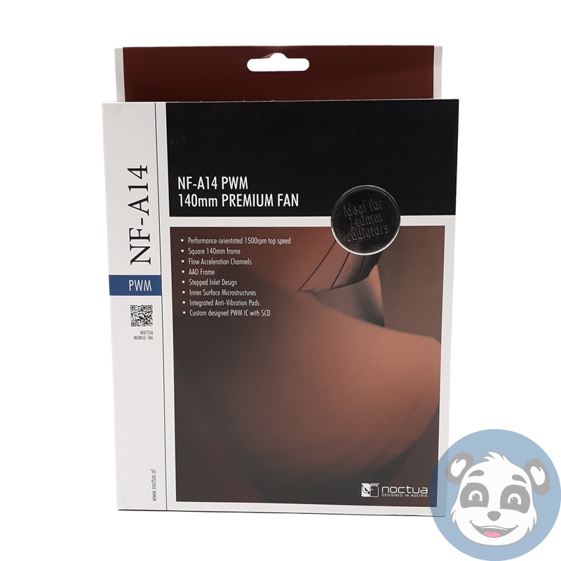 Lot of 2 NOCTUA NF-A14 PWM 140mm Premium Fan, Brown/Beige – “A” - Image 2