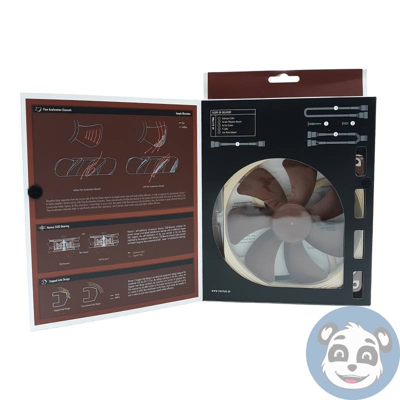 Lot of 2 NOCTUA NF-A14 PWM 140mm Premium Fan, Brown/Beige – “A” - Image 3