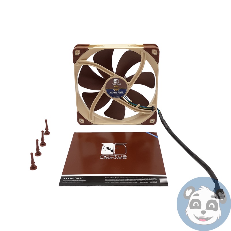 Lot of 2 NOCTUA NF-A14 PWM 140mm Premium Fan, Brown/Beige – “A” - Image 5