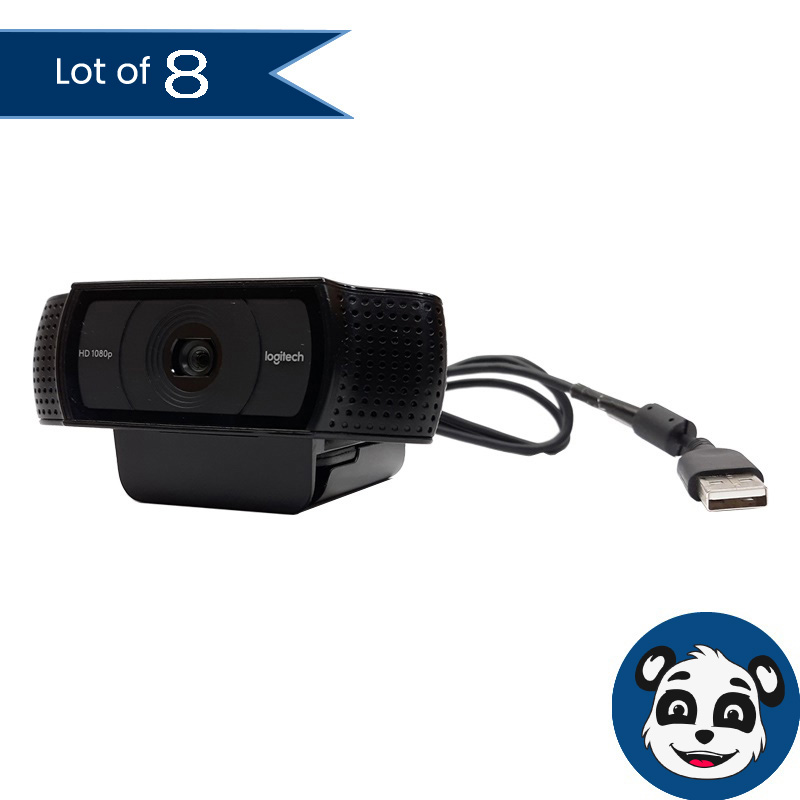 Lot of 8 LOGITECH C920 / V-U0028 Full HD 1080p Webcams – “B”