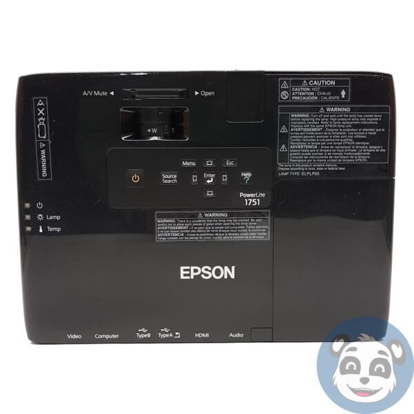 EPSON H479A LCD Projector, 834 Lamp Hours, w/ Power Supply - "B" - Image 6