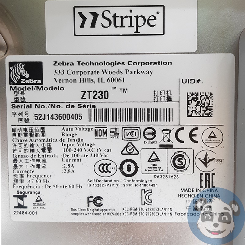 ZEBRA ZT230 Label Printer, w/ Power Supply - "For Parts" - Image 7