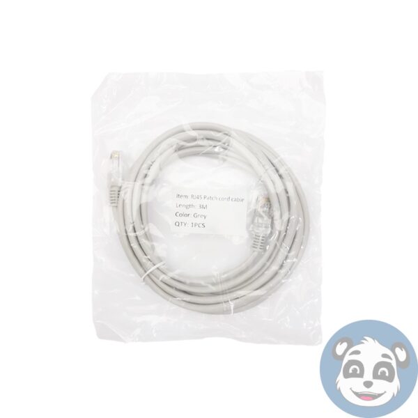 Lot of 50 Generic RJ45 Cat5e Patch Cables, 10ft, Grey - "NEW" - Image 2