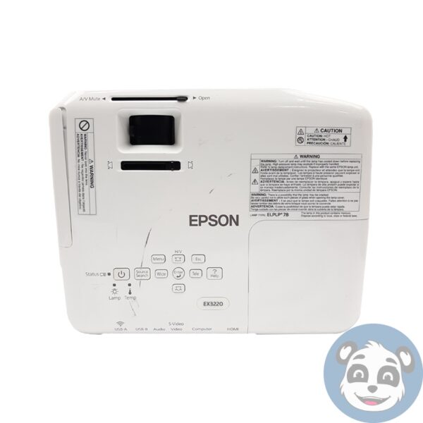 EPSON EX3220 / H552A Projector, 158 Lamp Hours, No Remote - "B" - Image 6