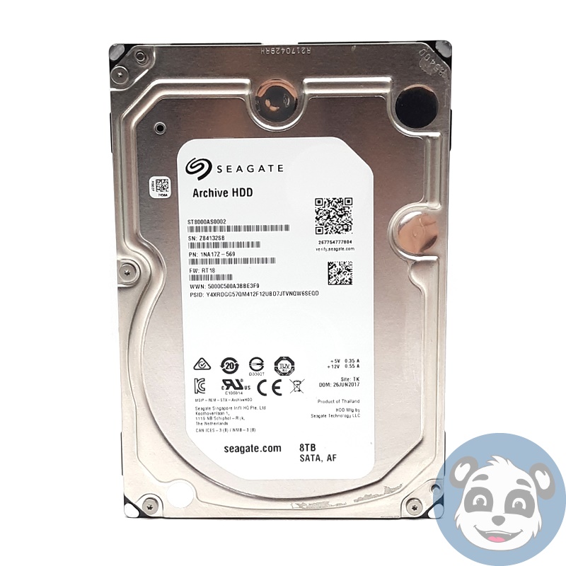 Lot of 3 SEAGATE ST8000AS0002 3.5" 8TB SATA HDDs - "A" - Image 2