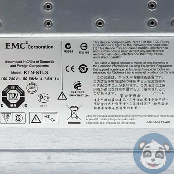 EMC KTN-STL3 15-Bay 3.5" 6GB/s SAS Server, 10x Trays SAS 200GB, No HDD - "B" - Image 6