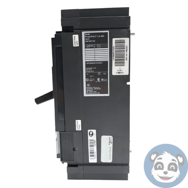 SQUARE D PowerPact LGF36400RU33X 400A 3P Circuit Breaker LG 400 AL600LS52 - "B" - Image 2