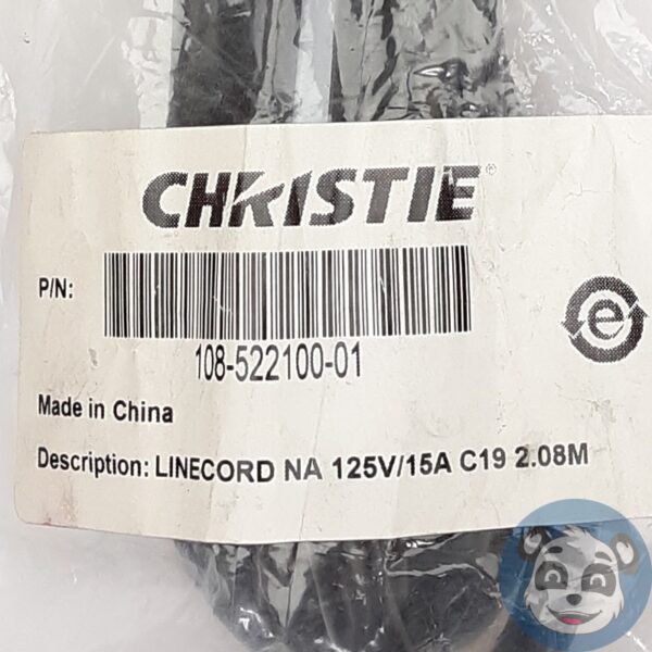 Lot of 8 CHRISTIE 108-522100-01 Power Cords 5-15P to C19 125V/15A 6ft - "NEW" - Image 3