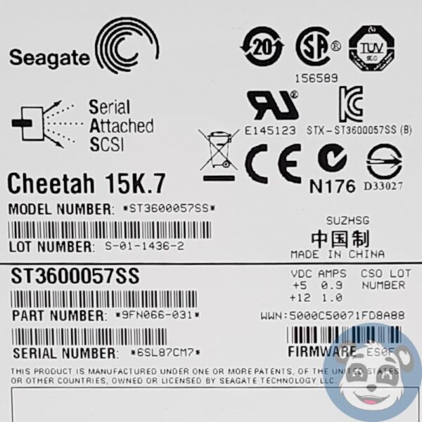 Lot of 2 SEAGATE Cheetah 15K.7 / ST3600057SS 600GB SAS 3.5" HDD - "A" - Image 8