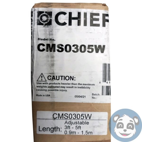 CHIEF CMS0305W 36"-60" (U1705210) Adjustable Extension Column, White - "NEW" - Image 3
