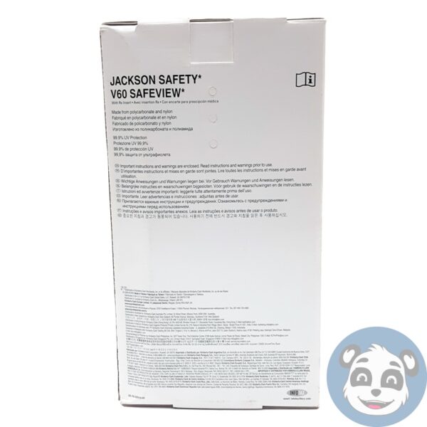 JACKSON V60 38503 Safety Glasses, Clear Anti-Fog, RX Insert, Box of 12 - "NEW" - Image 2