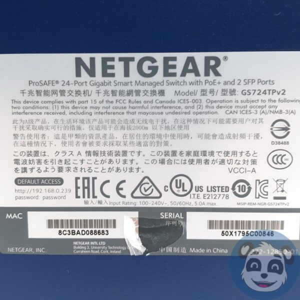 NETGEAR GS724TP V2 24-Port PoE+ Smart Managed Pro Switch, with Power Cord - "A" - Image 6