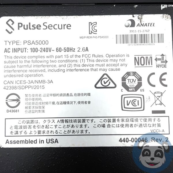 PULSE SECURE PSA5000 Switch, with Power Cord - "B" - Image 6