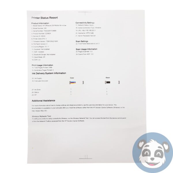 HP OfficeJet 250 Mobile AIO Printer, 2489 P/P, with Power Cord, No Batt - "B" - Image 9