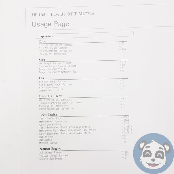 HP LaserJet Pro MFP M277dw Color Laser Printer, 3308 P/C, w/ Power Cord - "B" - Image 7