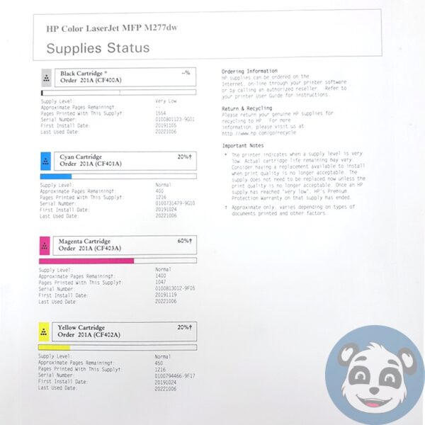 HP LaserJet Pro MFP M277dw Color Laser Printer, 3308 P/C, w/ Power Cord - "B" - Image 11