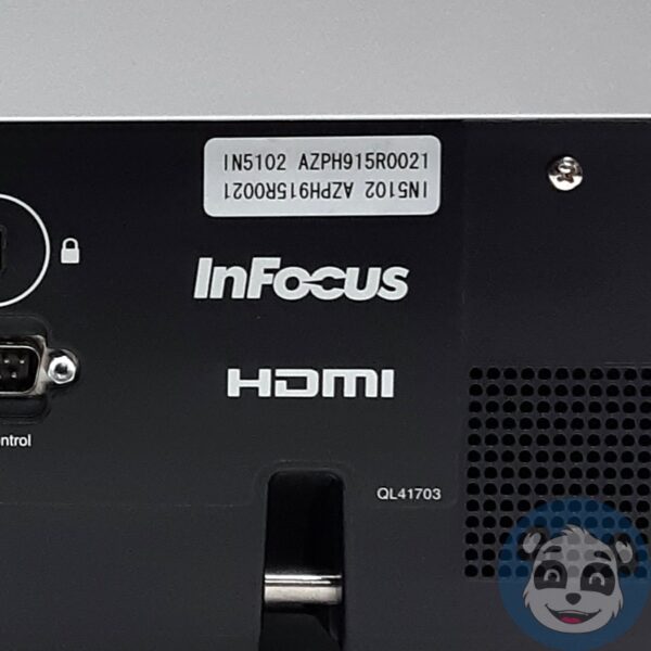 InFocus IN5102 Projector, 2858 Hours, w/ HDMI/VGA/Power Cord, No Remote - "B" - Image 6