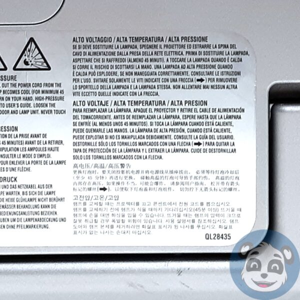InFocus IN5102 Projector, 2858 Hours, w/ HDMI/VGA/Power Cord, No Remote - "B" - Image 7