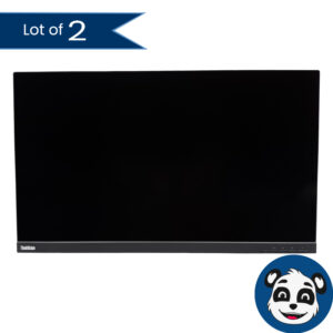 Lot of 2 LENOVO P27h-10 27" QHD LCD Monitors w/ HDMI/Power Cords No Bases - "B"