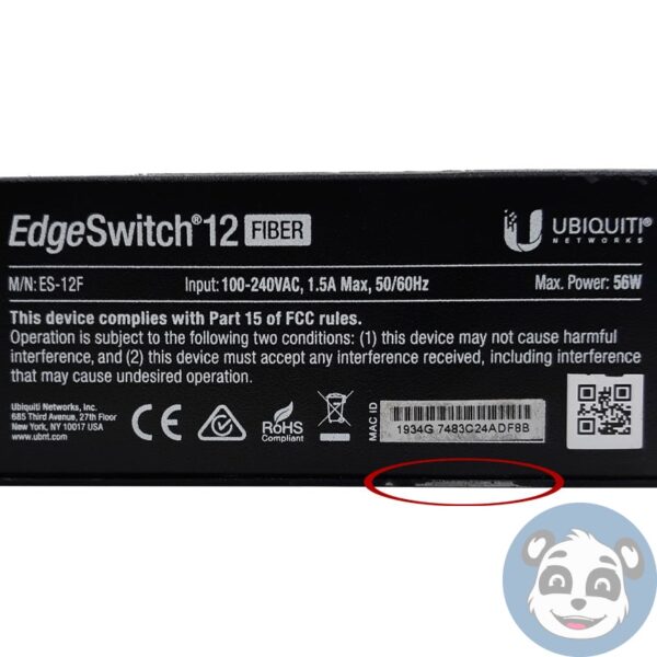 UBIQUITI EdgeSwitch 12 Fiber 12-Port Switch, w/ Power Cord - "B" - Image 9