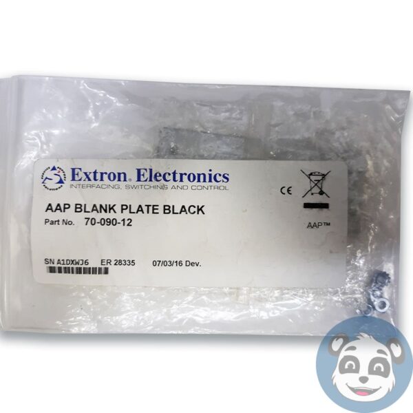 Lot of 7 EXTRON 70-090-12 APP Blank Plate Black Double - "NEW" - Image 2