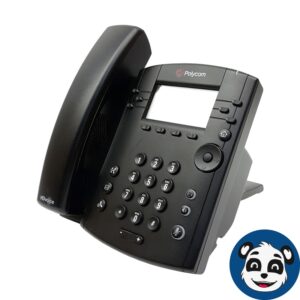 Lot of 6 POLYCOM VVX 300 IP Phones, w/ Bases/Handsets, No Cords/PSU - "B"
