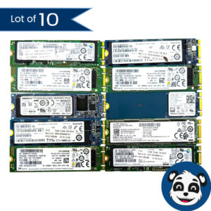 Lot of 10 256GB M.2 SSD, B&M Key, Mixed Brands/Models – “A”