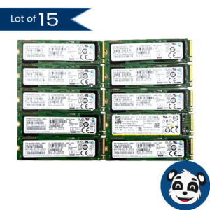 Lot of 15 512GB M.2 SSD, M-Key, Mixed Brands/Models – “A”