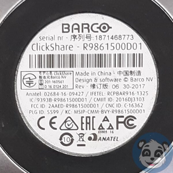 Lot of 3 BARCO ClickShare R9861500D01 Wireless USB Button Switch - "A" - Image 3