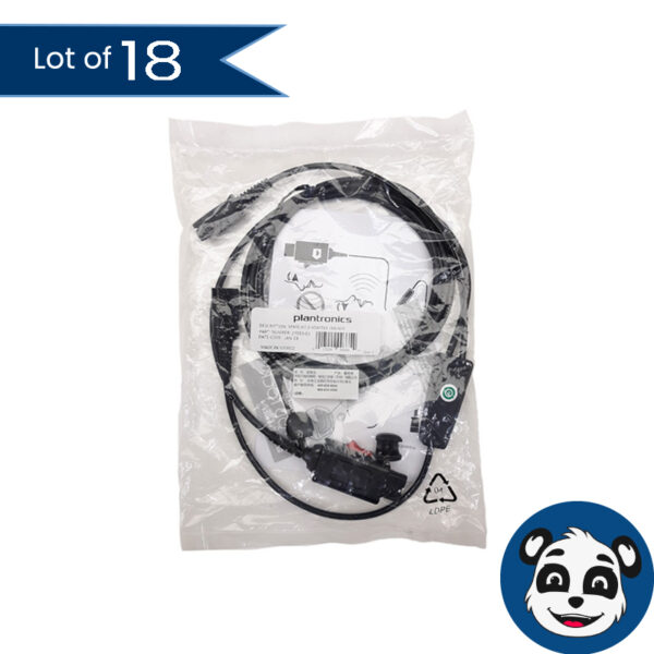 Lot of 18 PLANTRONICS 27019-03 Y-Adapter Trainer Cables - "NEW"