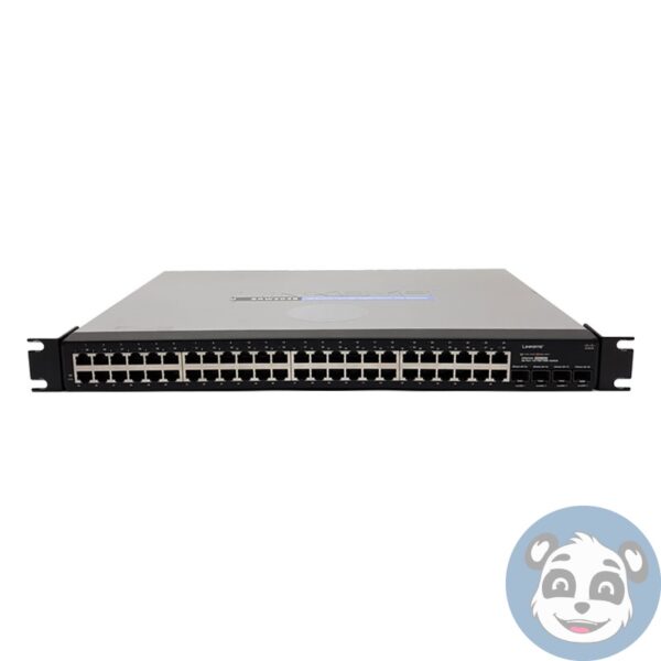 Lot of 3 CISCO LINKSYS SRW2048 48-Port 10/100/1000 Gigabit Switch, w/ PSU - "B" - Image 2