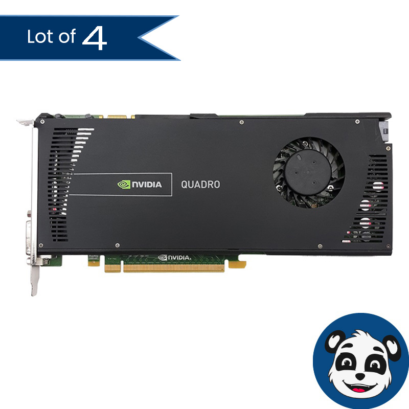 Lot of 4 NVIDIA Quadro 4000, 2GB GDDR5 Graphics Video Cards – “A ...