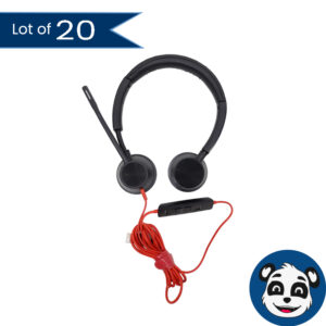 Lot of 20 PLANTRONICS BW3320 USB Headsets, No Ear Cushions - "B"