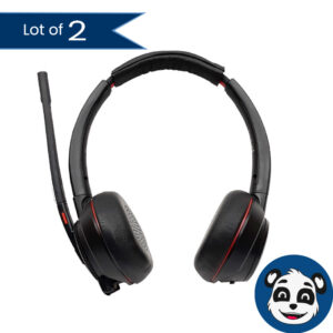 Lot of 2 PLANTRONICS Poly Savi PLT W8220T Wireless Bluetooth Headsets – “B”