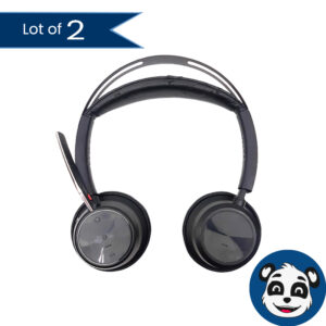 Lot of 2 PLANTRONICS Poly Voyager Focus 2 Wireless Headsets - "B"