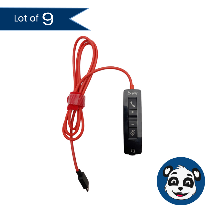 Lot of 9 POLY C5200 USB-C Cables for Plantronics Blackwire 5200 & C5200 - "B"