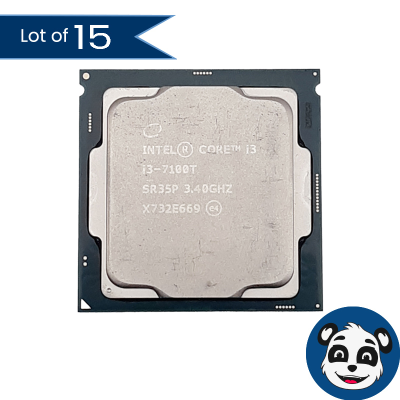 Lot of 15 Intel Core i3-7100T / SR35P, 3.40GHz, CPU Processors – “A”