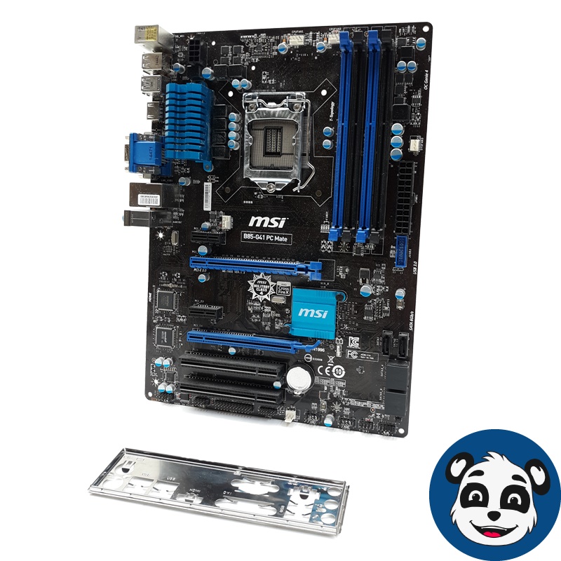 MSI B85-G41 PC Mate LGA1150 ATX Motherboard, w/ I/O Shield - "A"