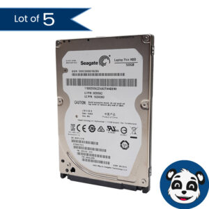 Lot of 5 500GB 2.5" SATA HDD Hard Drive Tested Wiped Mixed Brands